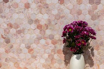Kitchen tiles: Marble Hex