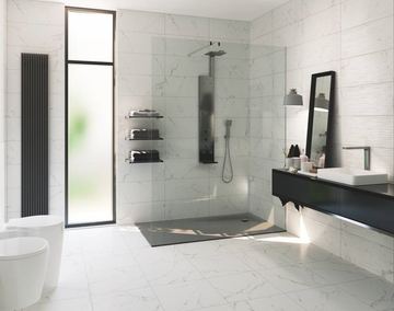 Bathroom tiles: Carrara